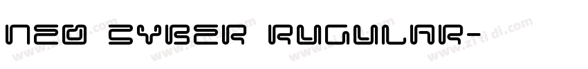 neo cyber rugular字体转换